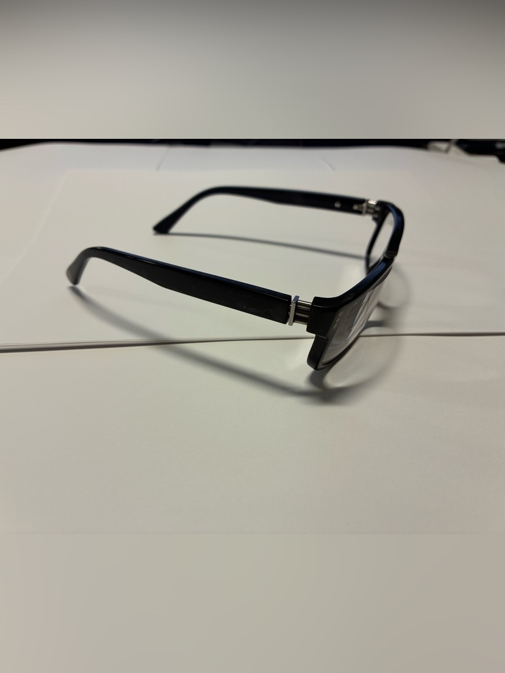 Cartier Black Rectangular Men's Eyeglasses
